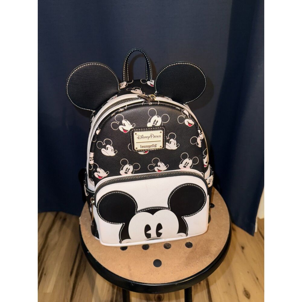 DisneyParks Loungefly Black and White Mickey Mouse
